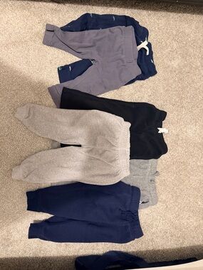 Lot Boys Jogger Pants - Navy, Gray & Black Mix
